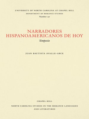 cover image of Narradores hispanoamericanos de hoy